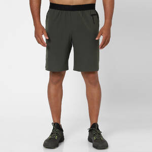 Men's Breathable Zip Pocket Cross Training Performance Shorts - Khaki