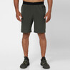 Men's Breathable Performance Fitness Shorts With Zipped Pockets - Khaki