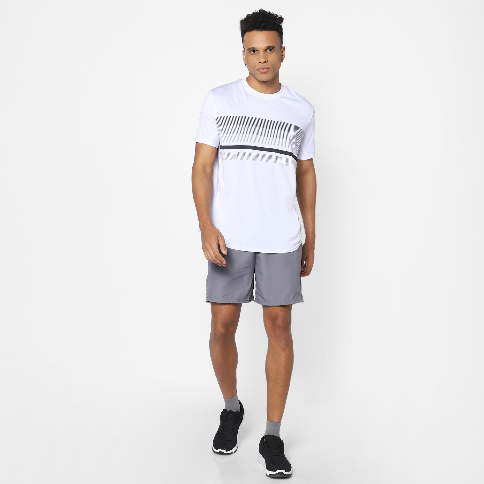 Men Tennis Shorts Quick Dry Regular Fit Grey