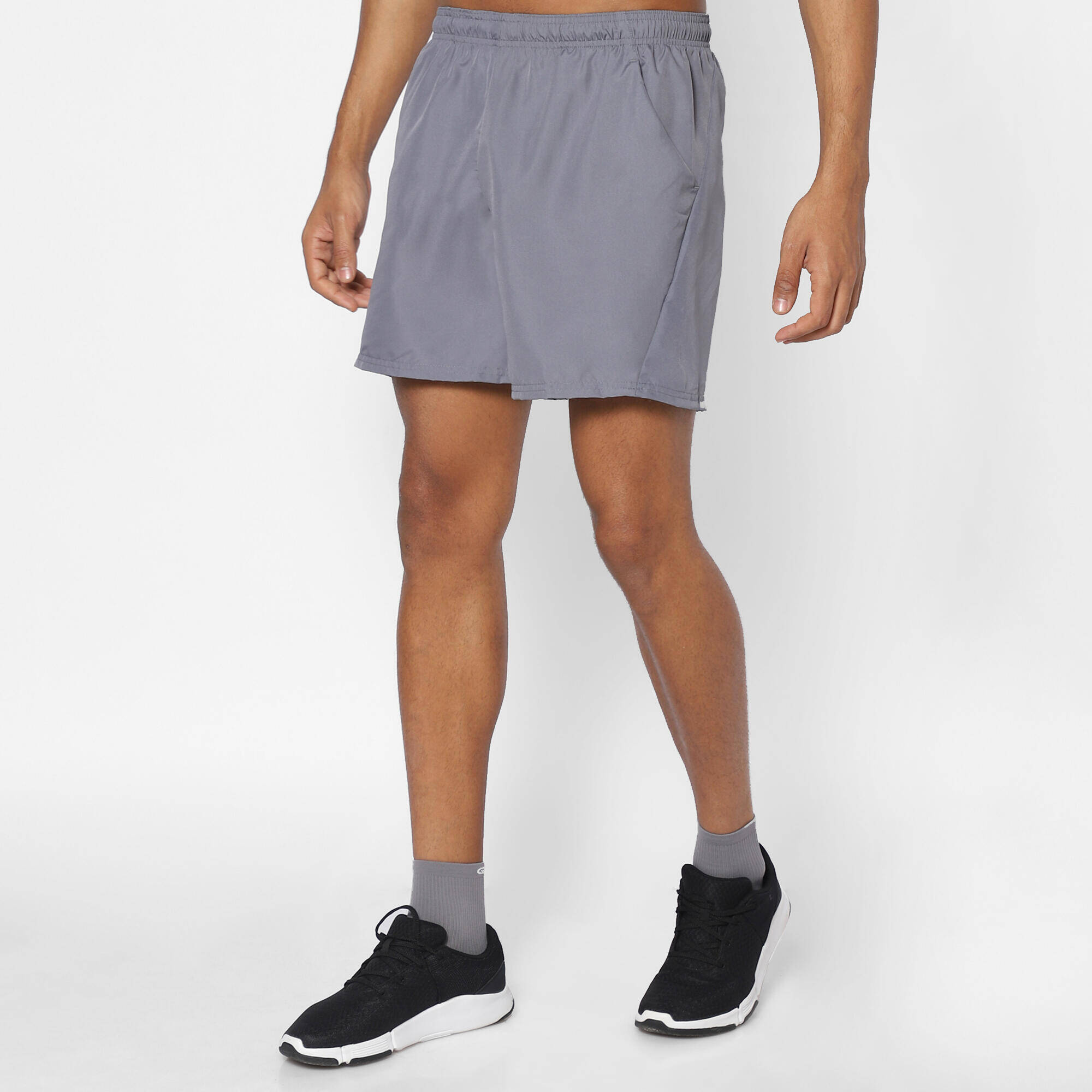 Men Tennis Shorts Quick Dry Regular Fit Grey -  3