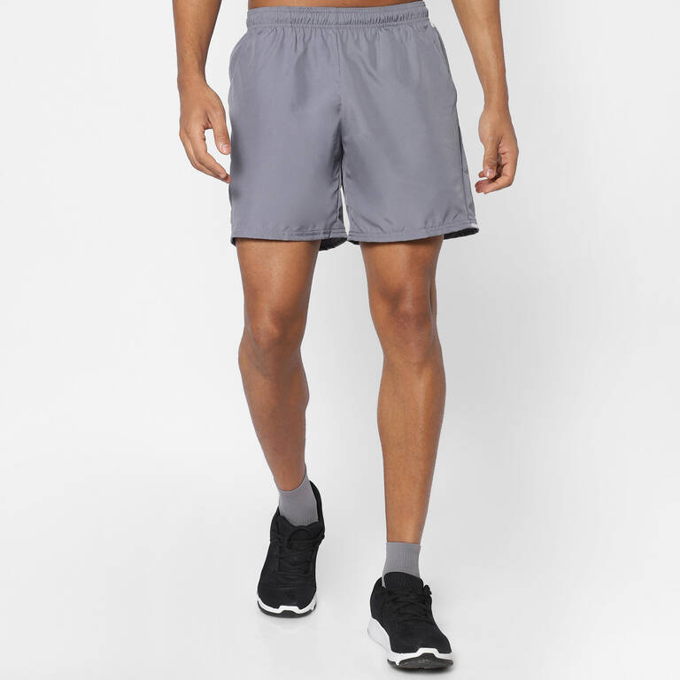 Men Grey Tennis Quick Dry Regular Fit Sports Shorts