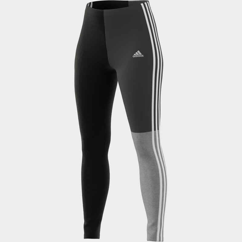 Leggings Fitness Adidas Soft Training Colorblock Damen schwarz/grau 
