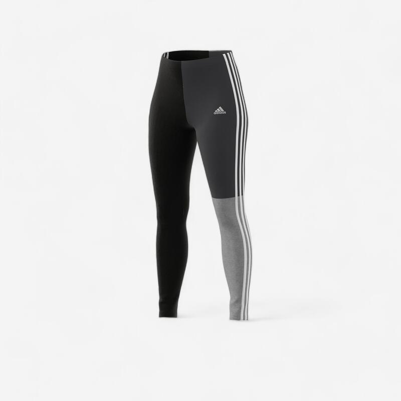 Leggings Fitness Soft Training adidas Colorblock Mujer Negro Gris