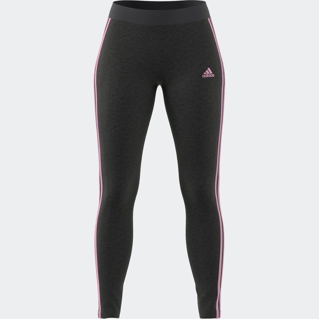 Adidas Leggings Damen - 3S grau/rosa