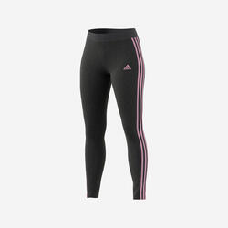 Legging voor fitness en soft training dames grijs en roze