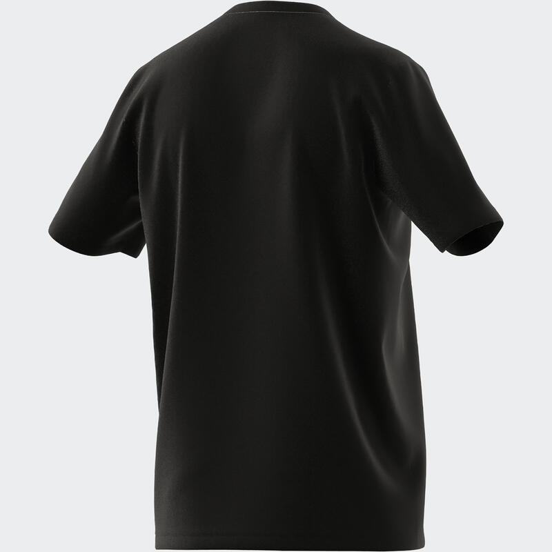 T-shirt voor fitness en soft training heren zwart