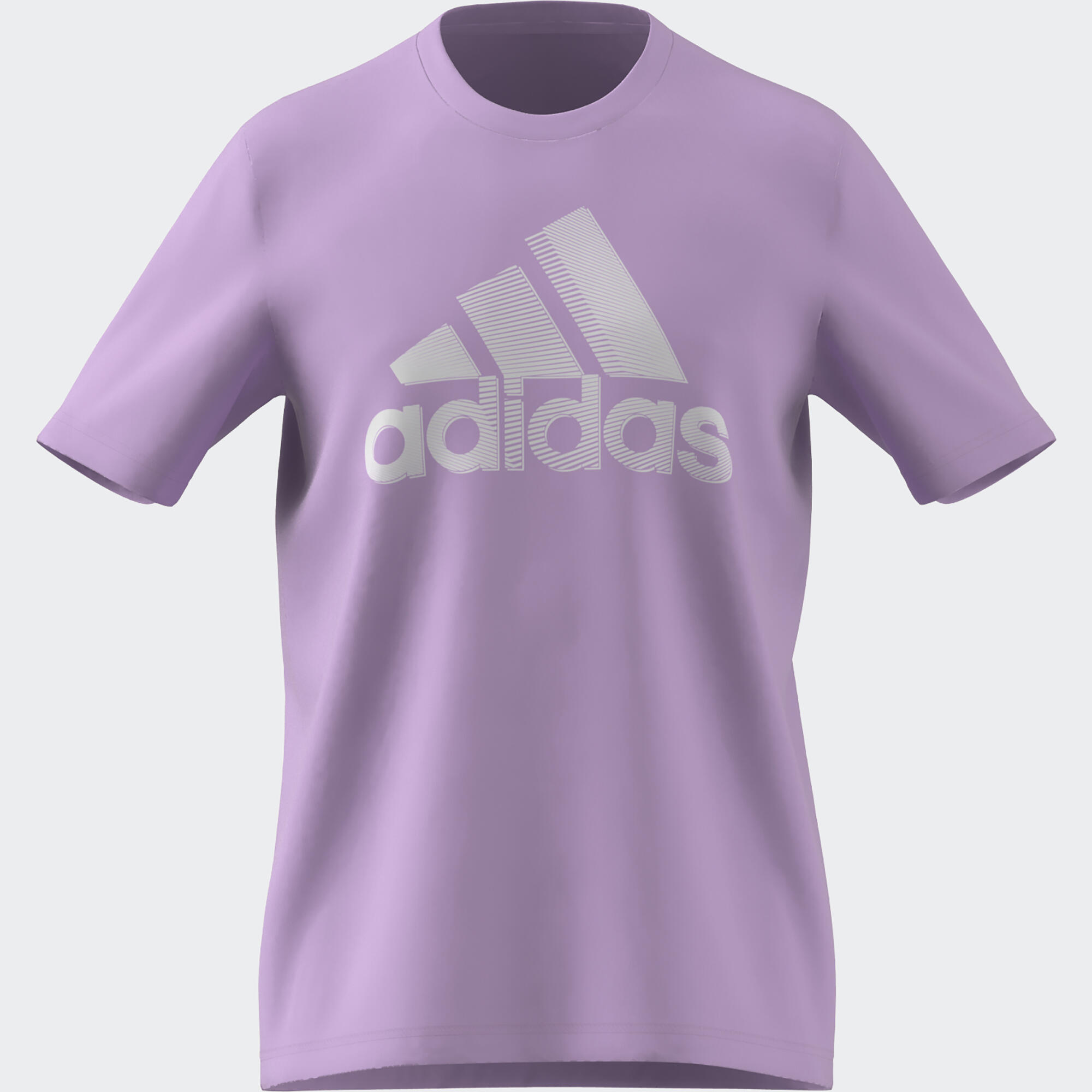 T-shirt voor fitness en soft training heren lila 3/3