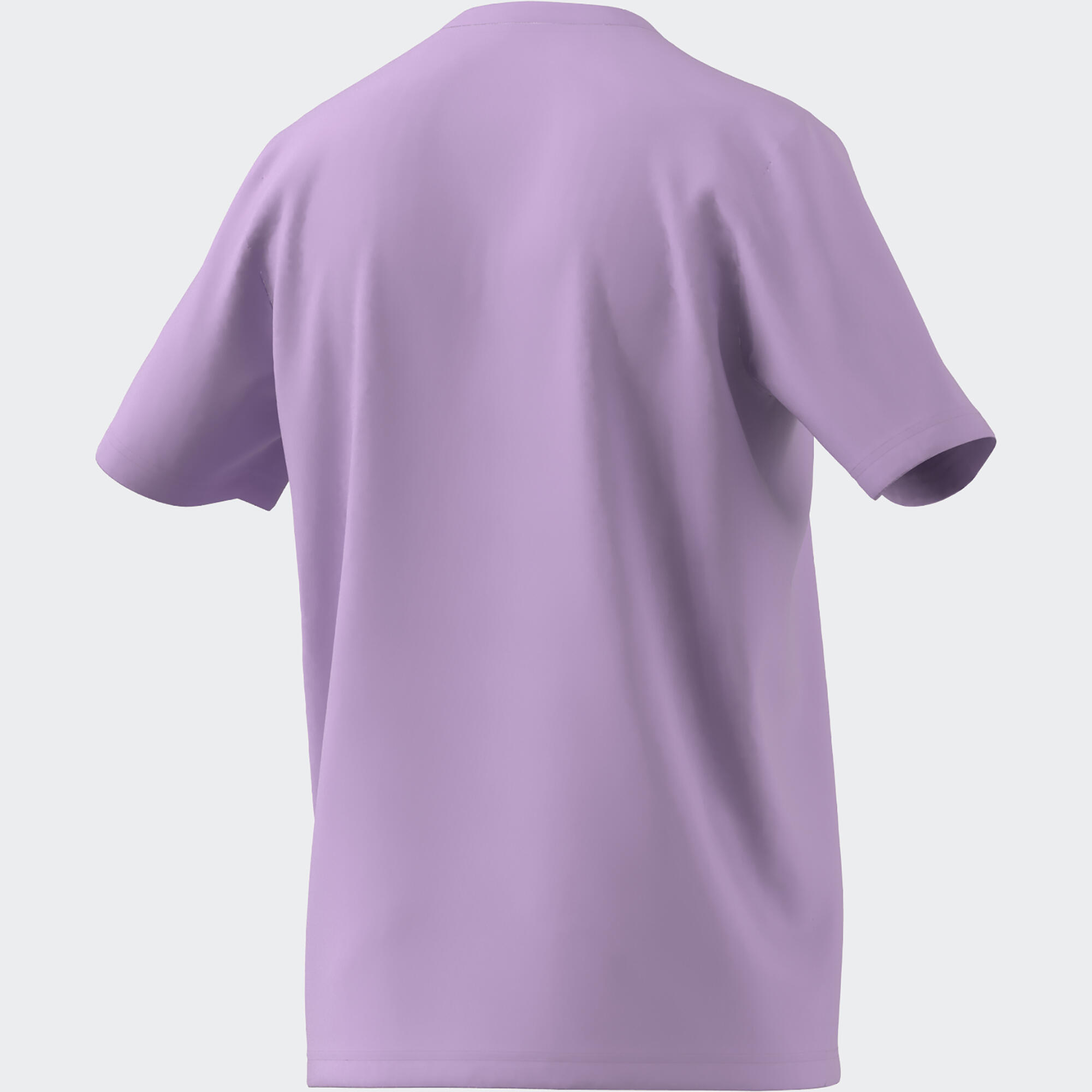 T-shirt voor fitness en soft training heren lila 2/3