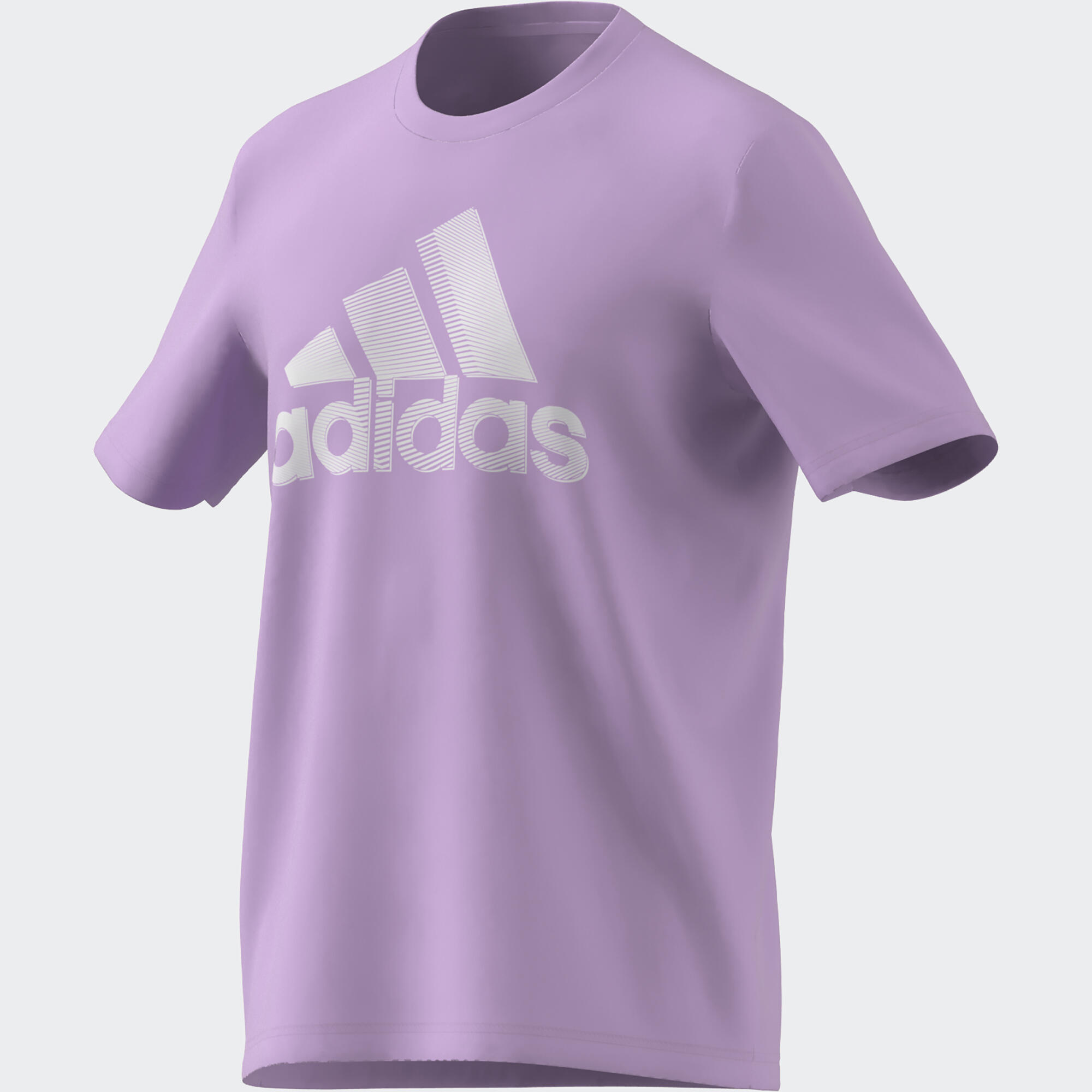 T-shirt voor fitness en soft training heren lila 1/3