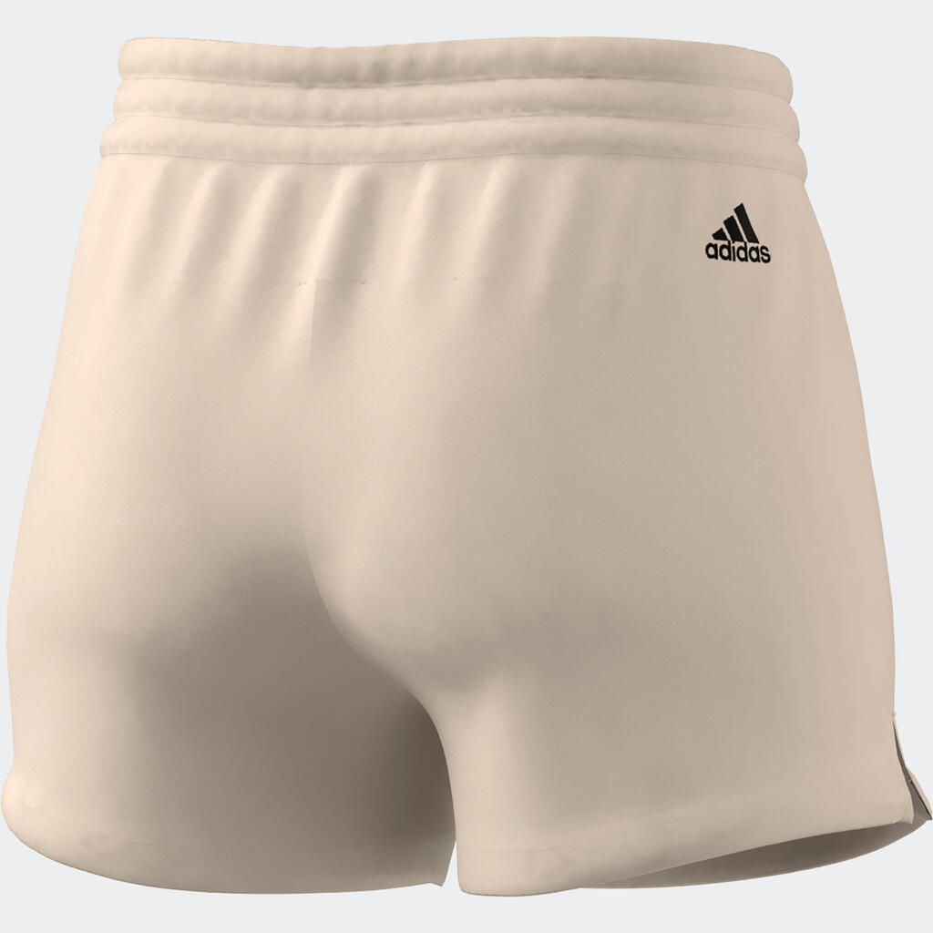 Shorts Adidas Linear Damen beige 