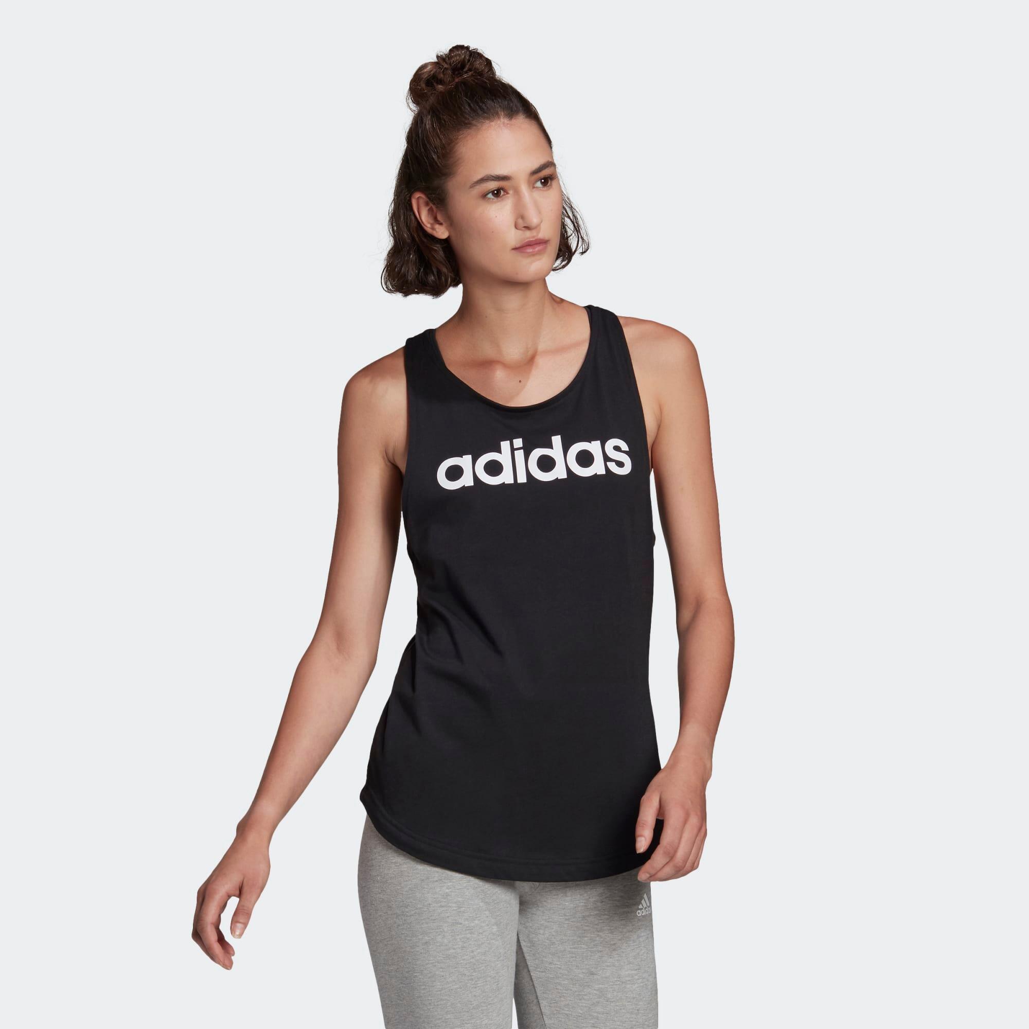 Women's Fitness Tank Top Linear - Black 5/6