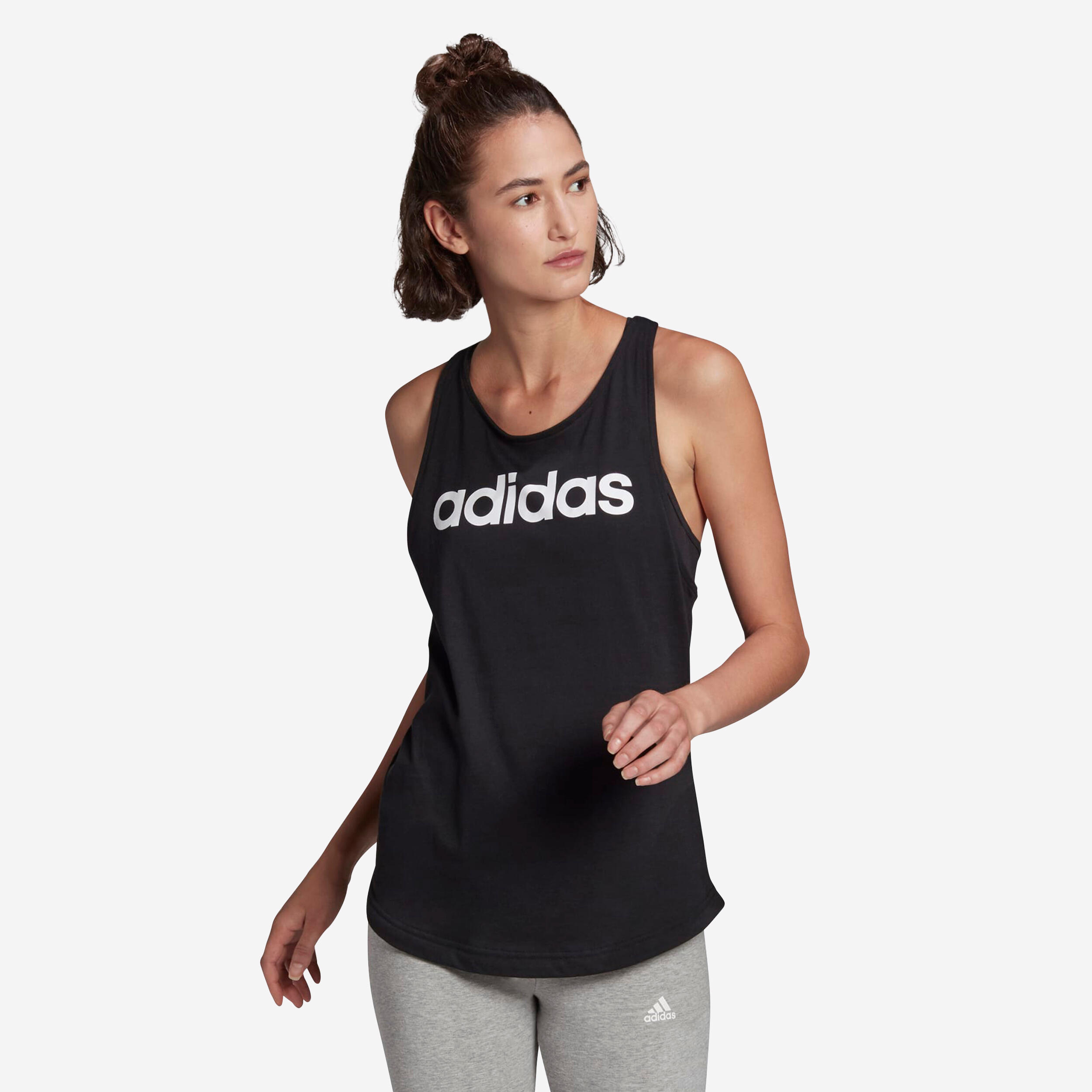 ADIDAS Women's Fitness Tank Top Linear - Black