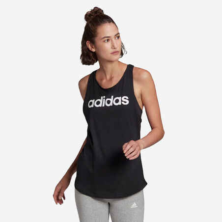 Women's Fitness Tank Top Linear - Black