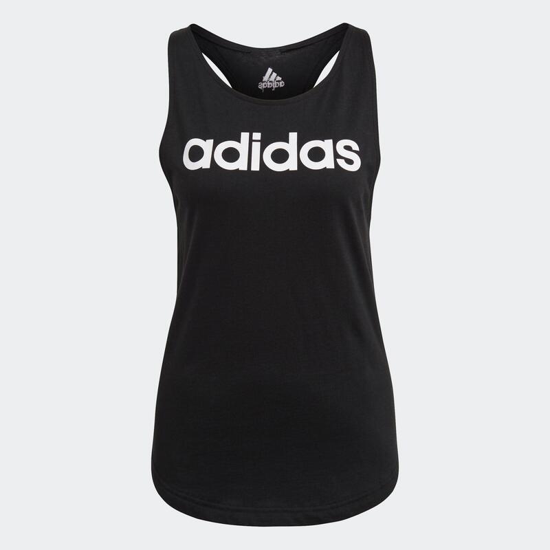 Adidas Top Damen - Linear schwarz