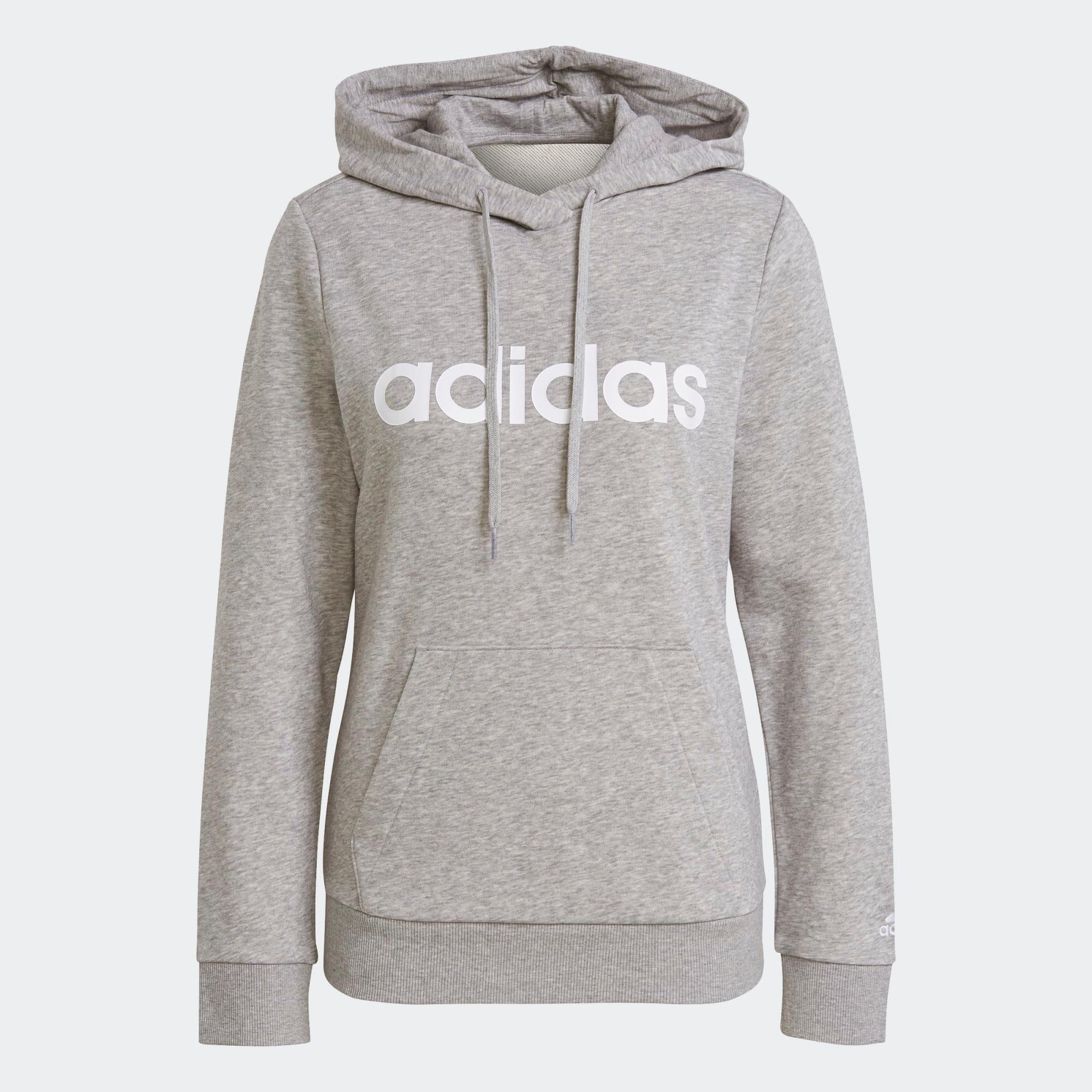 Dessuadora Fitness Soft Training Linear Adidas Dona Gris Caputxa 6/6