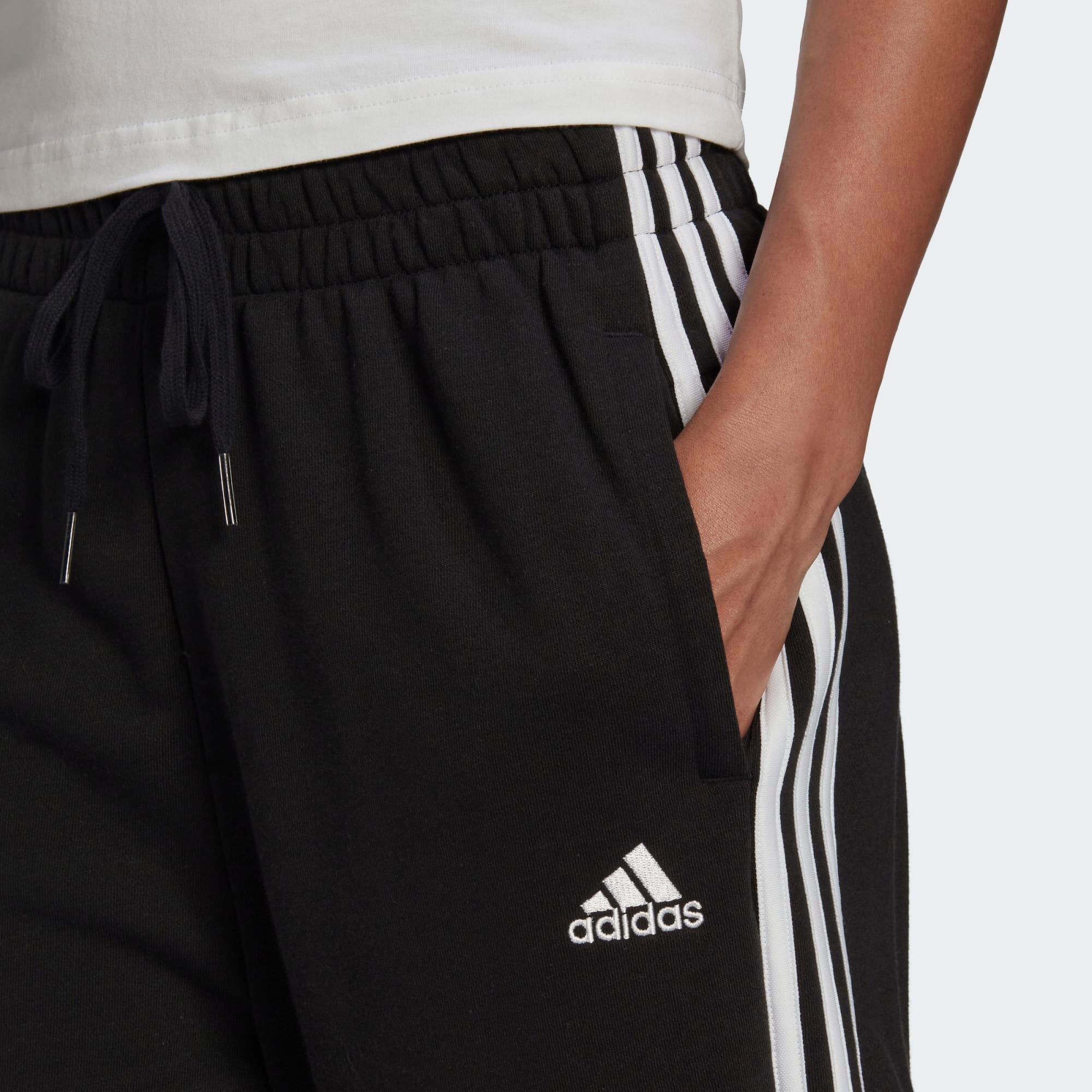 CALÇAS DE GINÁSTICA E PILATES ADIDAS CORE LOUNGE MULHER PRETO 3/12