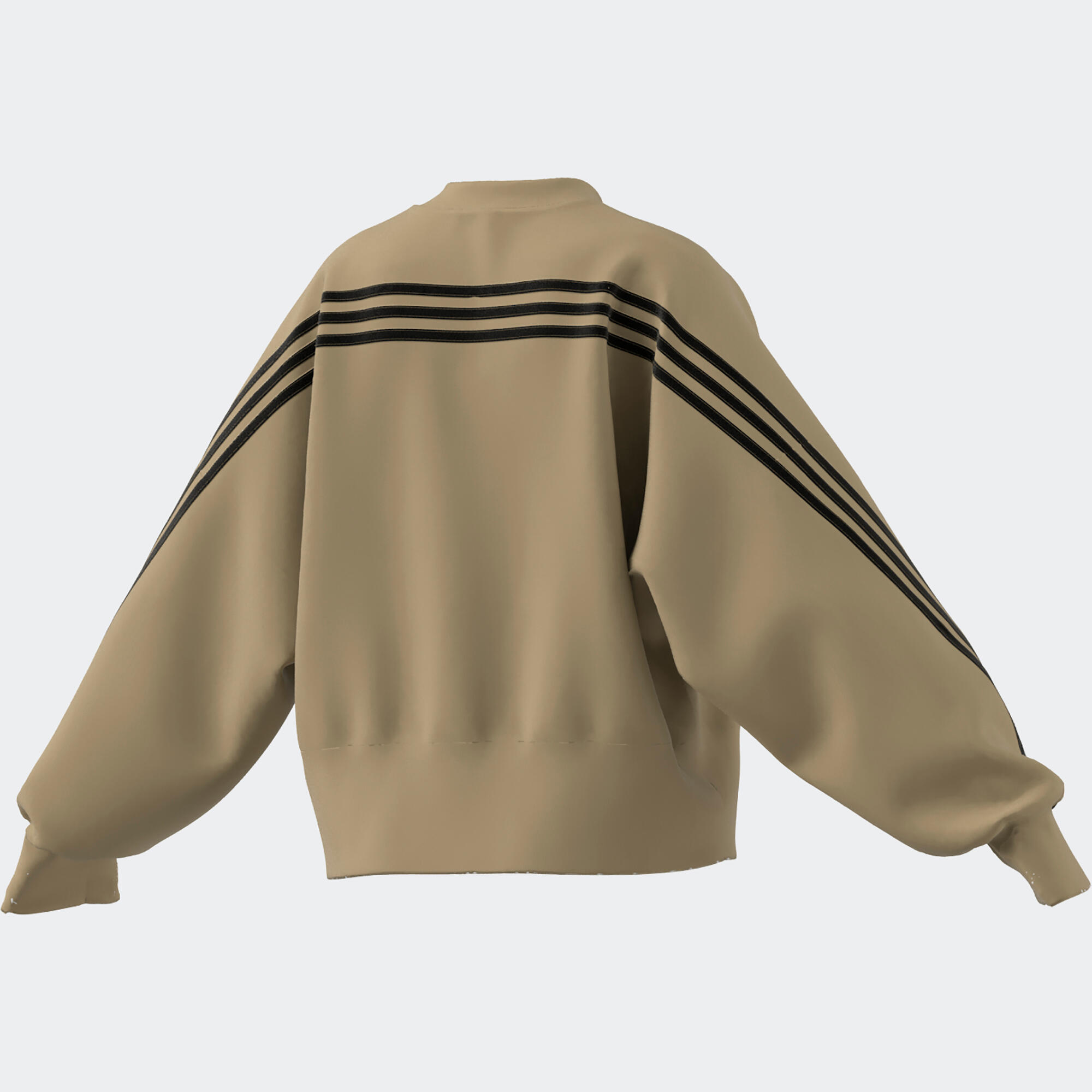 Sweater voor fitness en soft training dames Future Icons beige 7/8