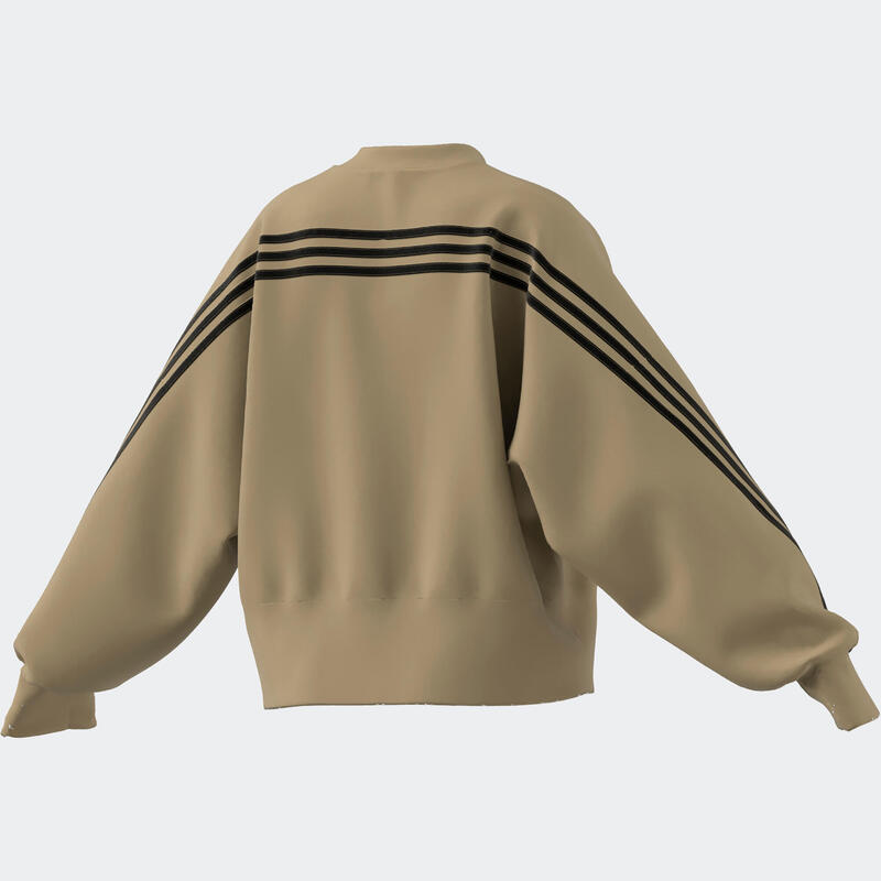 SWEAT SHIRT DE FITNESS SOFT TRAINING FUTURE ICONS ADIDAS FEMME BEIGE