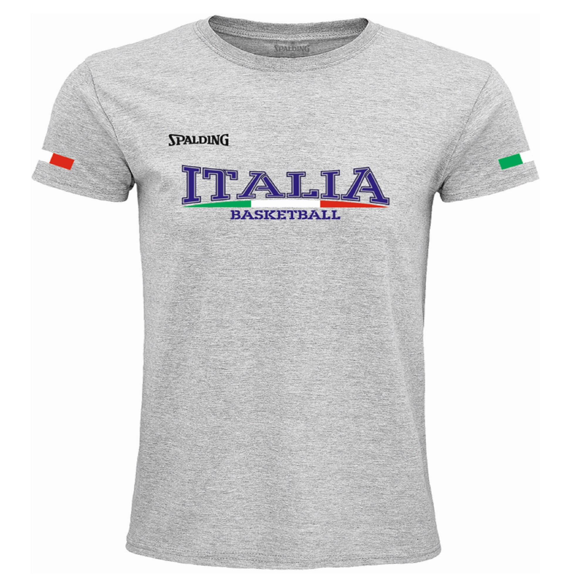 MAGLIA BASKET NAZIONALE ITALIANA SPALDING GRIGIA SPALDING | DECATHLON