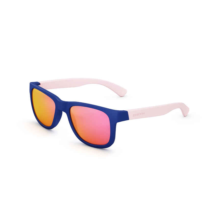 Sonnenbrille Bergwandern MH K140 Kinder 2–4 Jahre Kategorie 3 blau/rosa 
