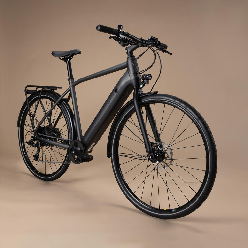 Mestský elektrický bicykel 500 s vysokým rámom na dlhé vzdialenosti