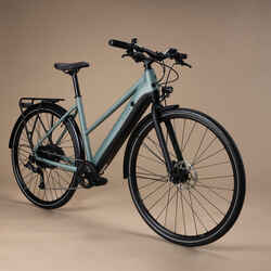 Long Distance 500 Electric Assist City Bike Step-Through Frame