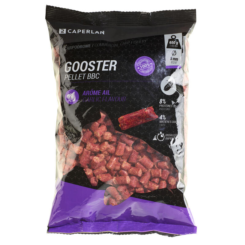 Gooster Pellet Baby Corn Pesca Carpa Al Coup Violeta Ajo 8 mm 0,65 kg