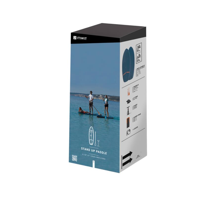 Tabla paddle surf hinchable (<80 kg) 1 personas 9". Pack: tabla, bomba y remo.