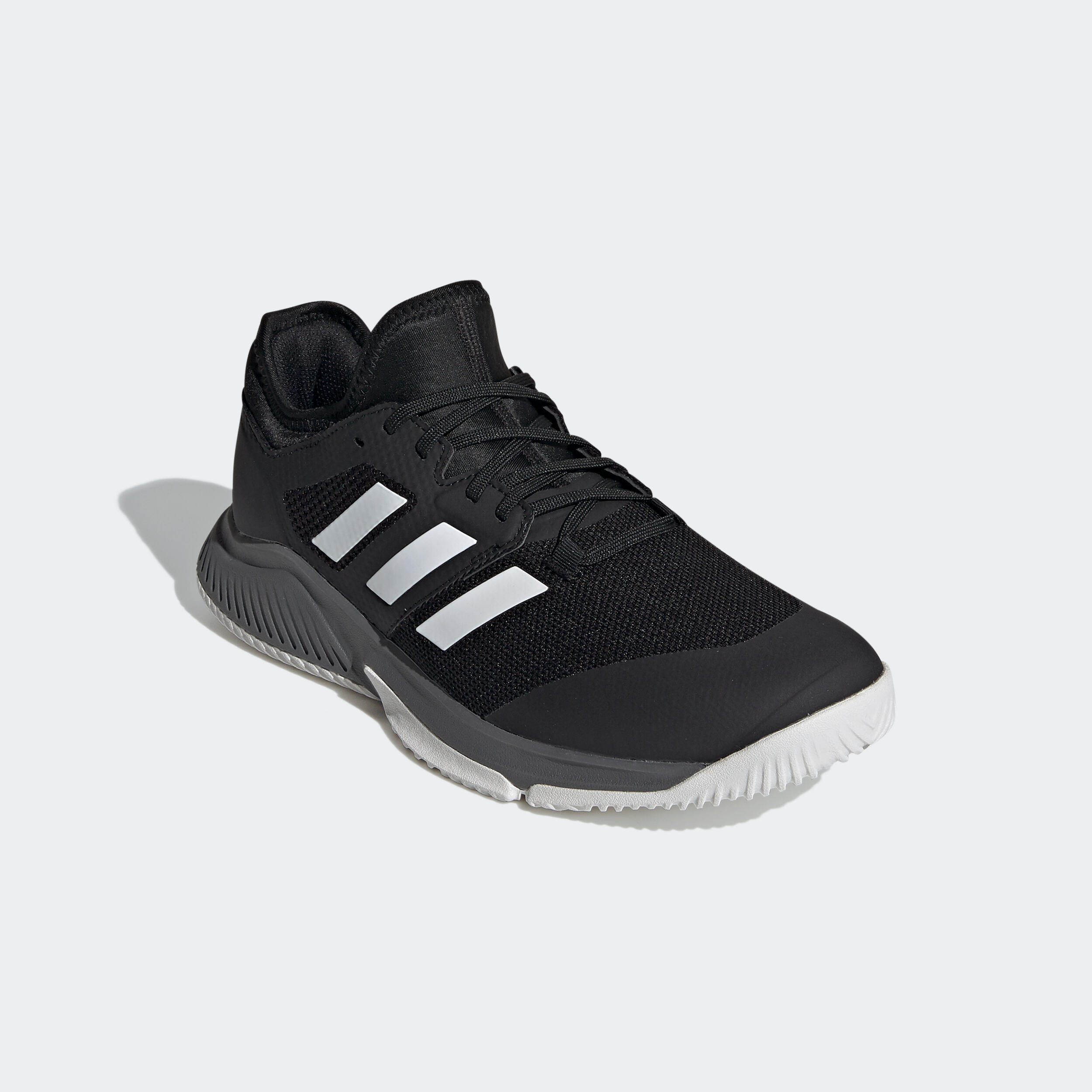 Chaussures de BADMINTON et sports indoor Court team Bounce Noire 6/10