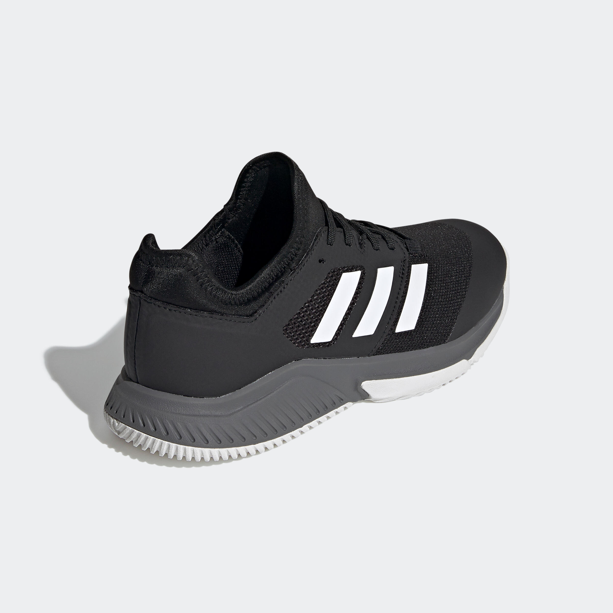 Chaussures de BADMINTON et sports indoor Court team Bounce Noire 2/10