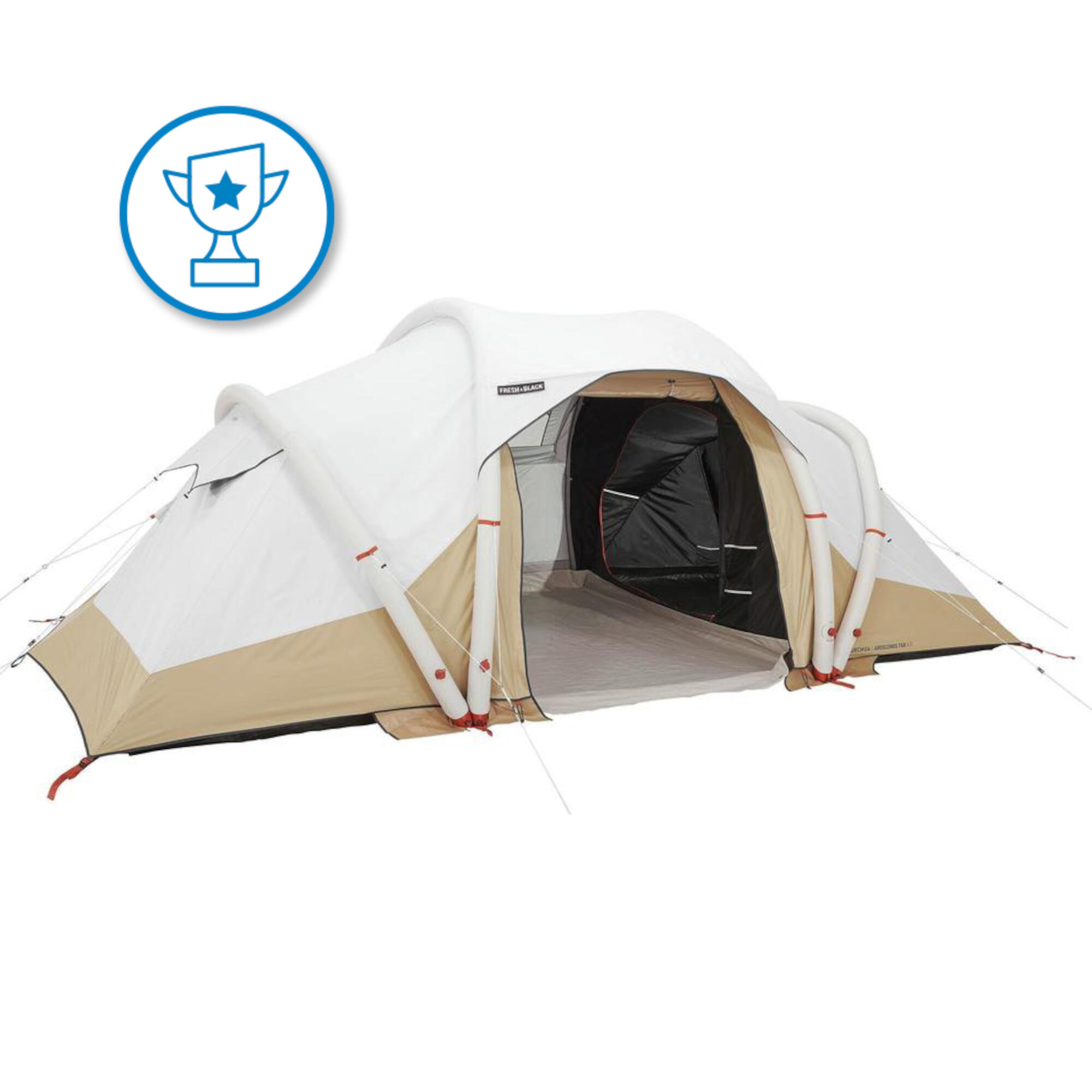 4-person, 2-bedroom inflatable camping tent, Air Seconds 4.2