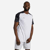 Short-Sleeved Football Shirt Viralto Solo - White & Black