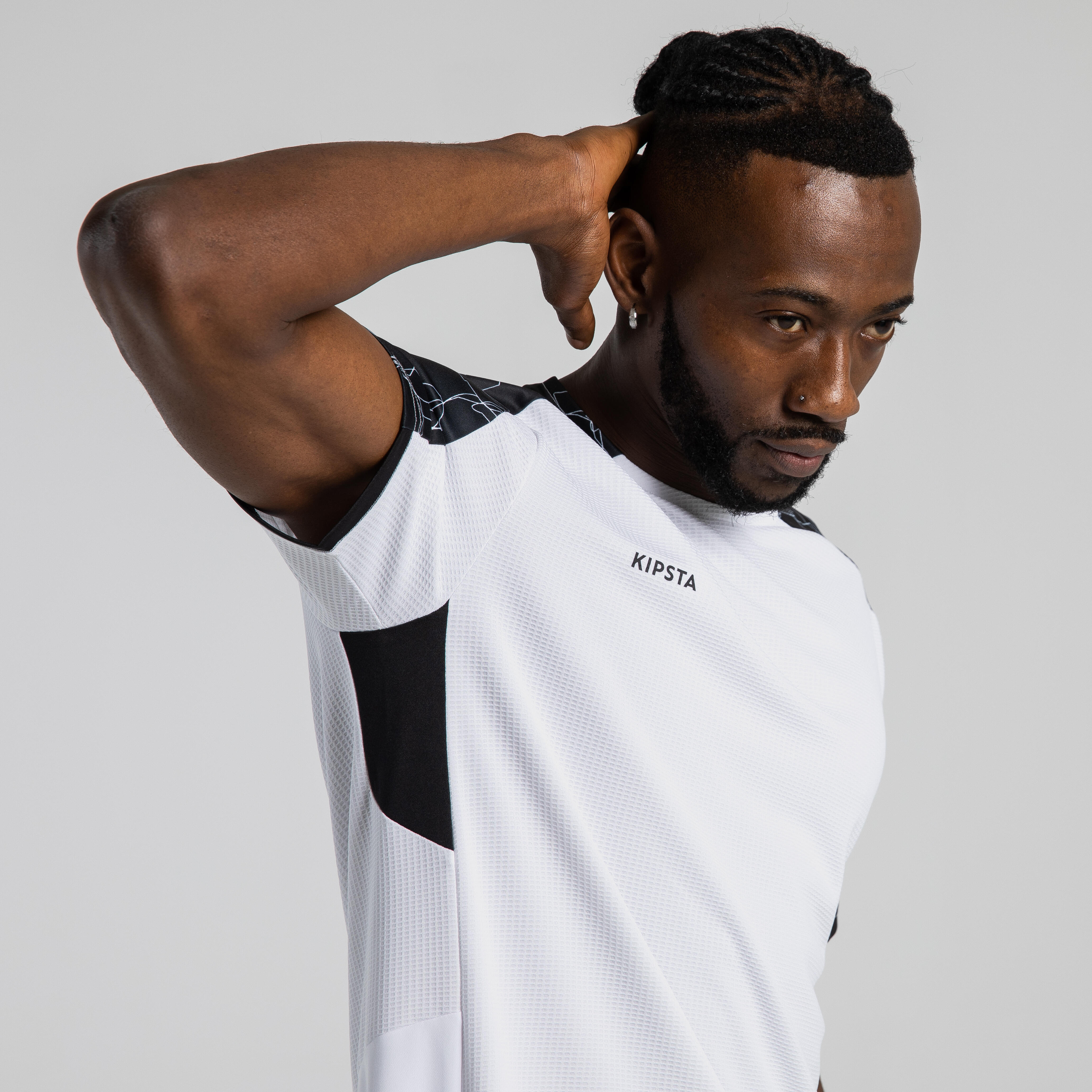 Men Football Jersey Shirt Viralto - White Black - S By KIPSTA | Decathlon