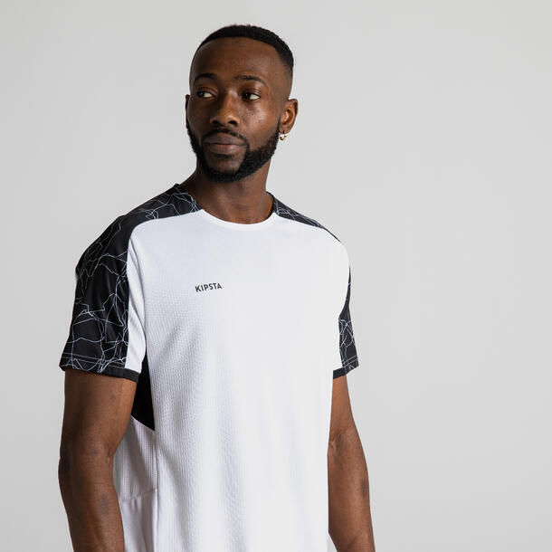 Football Jersey Short Sleeve Shirt Viralto White/Black