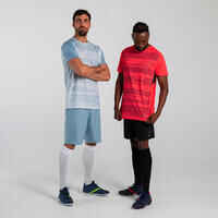 Short-Sleeved Football Shirt Viralto Solo - Neon Pink, Black & Grey