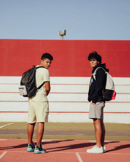 Nike Sac de Sport Academy Team Duffel Medium - Rouge/Noir/Blanc