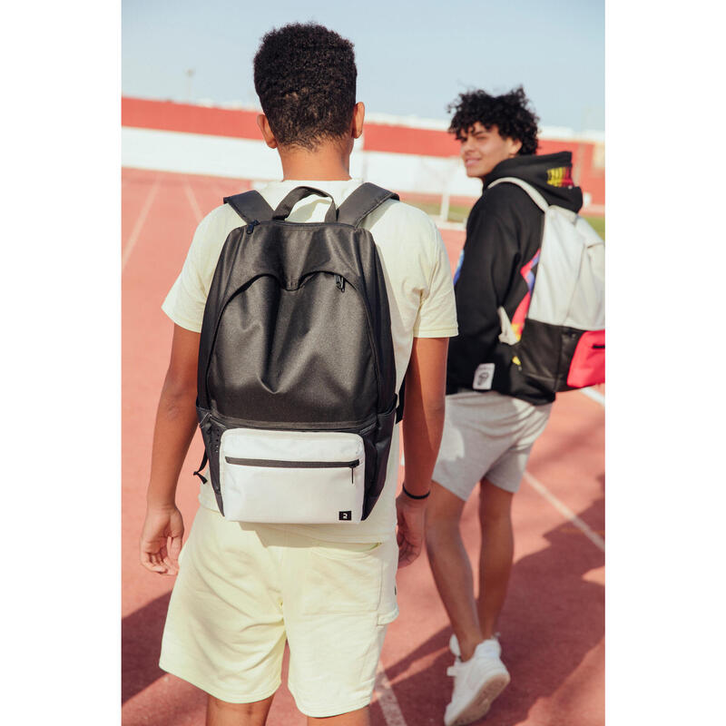 Sac à dos avec poche réversible 25L, noir