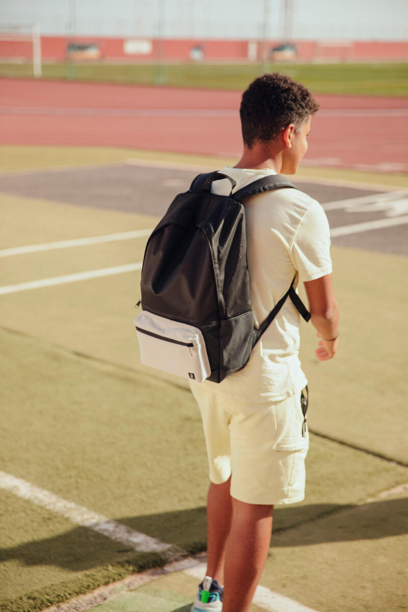 Sac à dos avec poche réversible 25L, noir