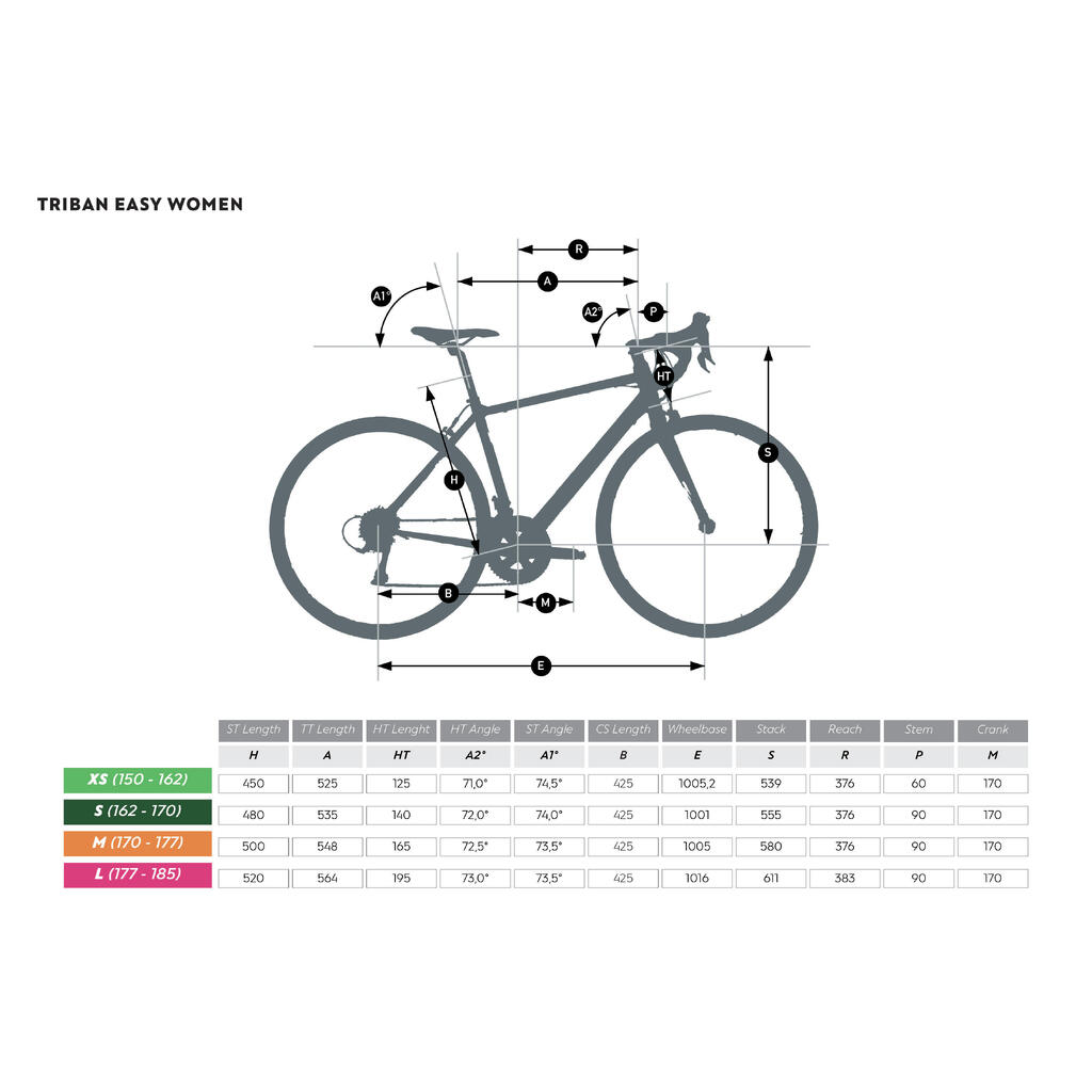 Road Bike EDR Easy - Burgundy