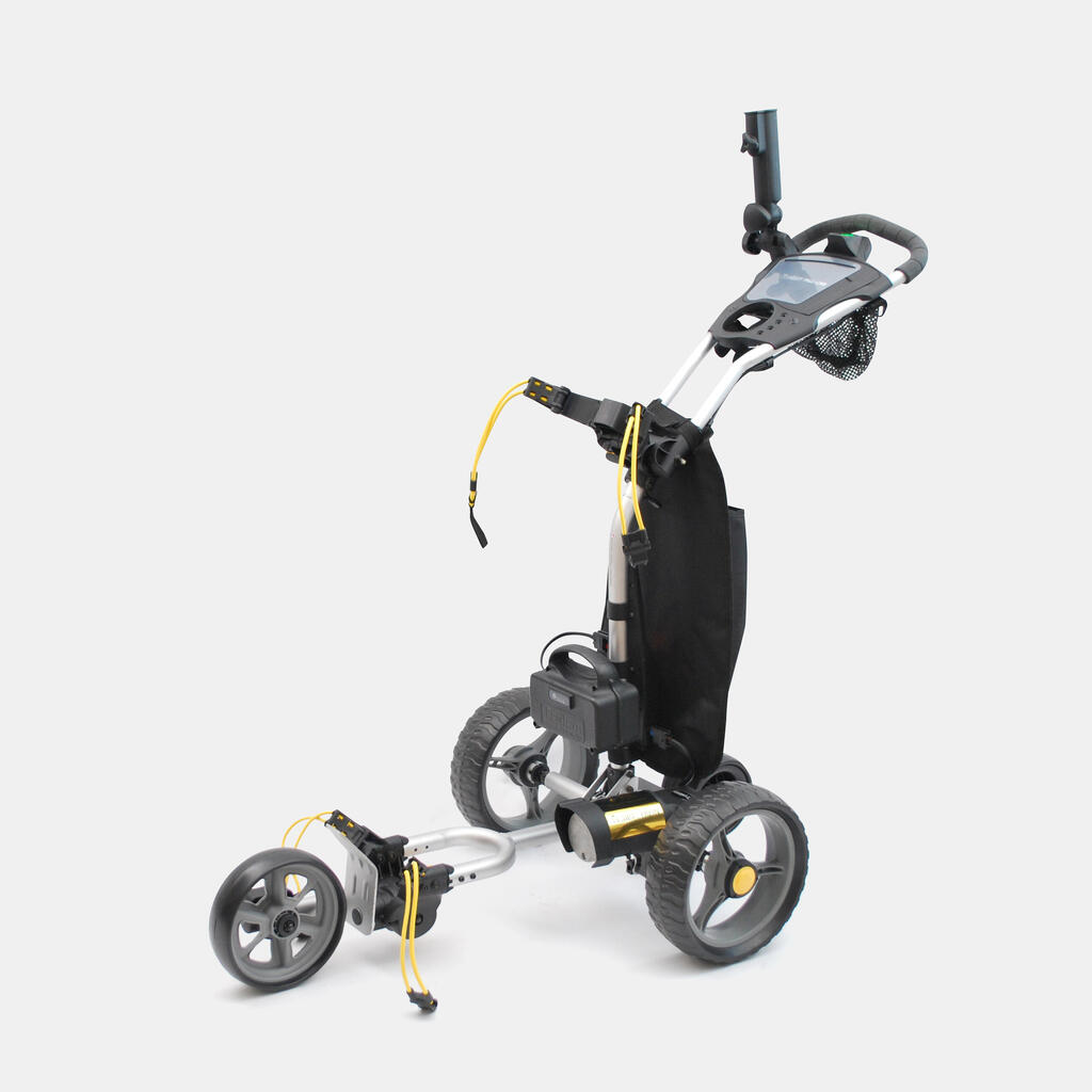 Golftrolley Trolem Fall Can elektrisch silver 