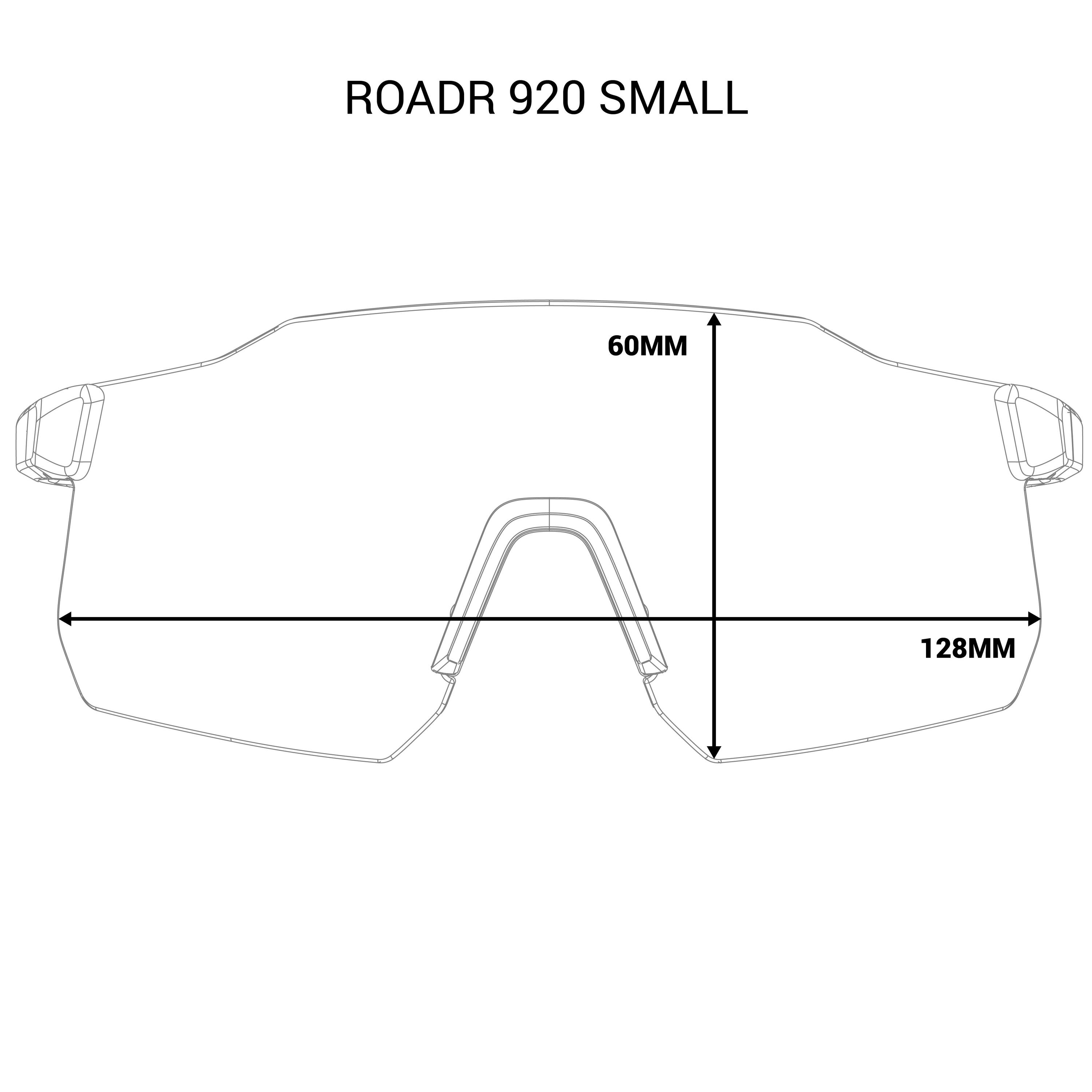 Adult Category 3 High-Definition Cycling Sunglasses RoadR 920 Small 7/8