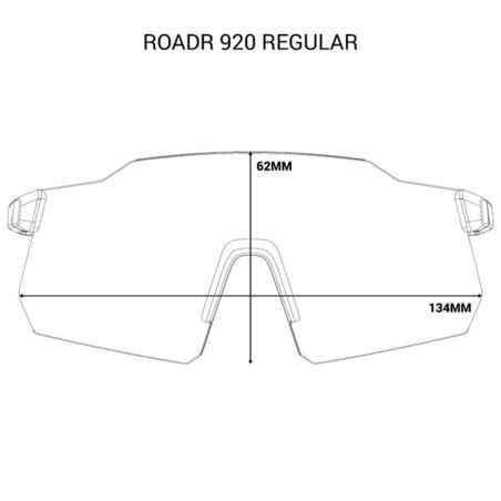 Didelės raiškos suaugusiojo dviratininko akiniai „RoadR 920“, 3 kategorijos