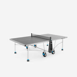 SPORTNOW Mesa de Ping Pong Dobrável com Rodas Mesa de Ping Pong Profissional  para Interior e Exterior Tamanho Padrão com Rede Raquetes e Bolas  274x152,5x76 cm Azul