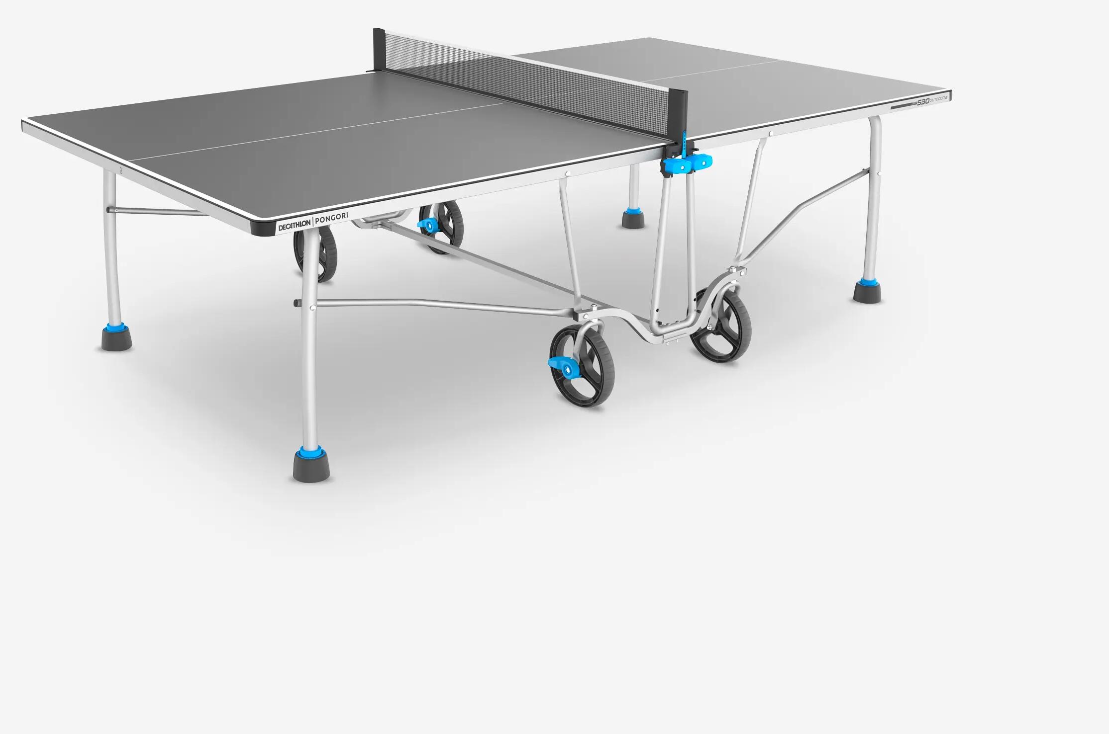 Mesa ping pong exterior plegable tablero 5 mm Pongori PPT 530.2 - Decathlon