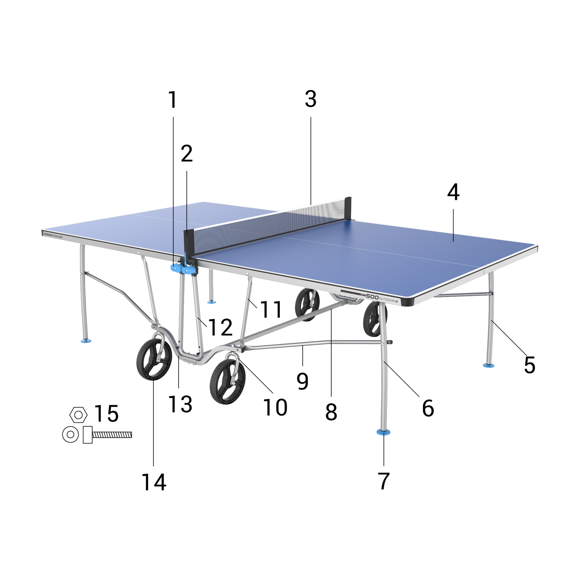 Outdoor Tafeltennistafel PPT 500.2