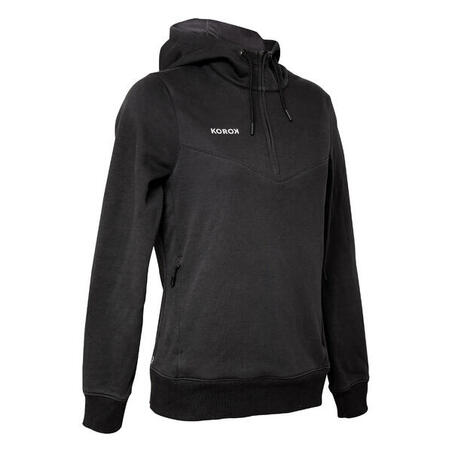 Sweatshirt landhockey FH500 Dam svart