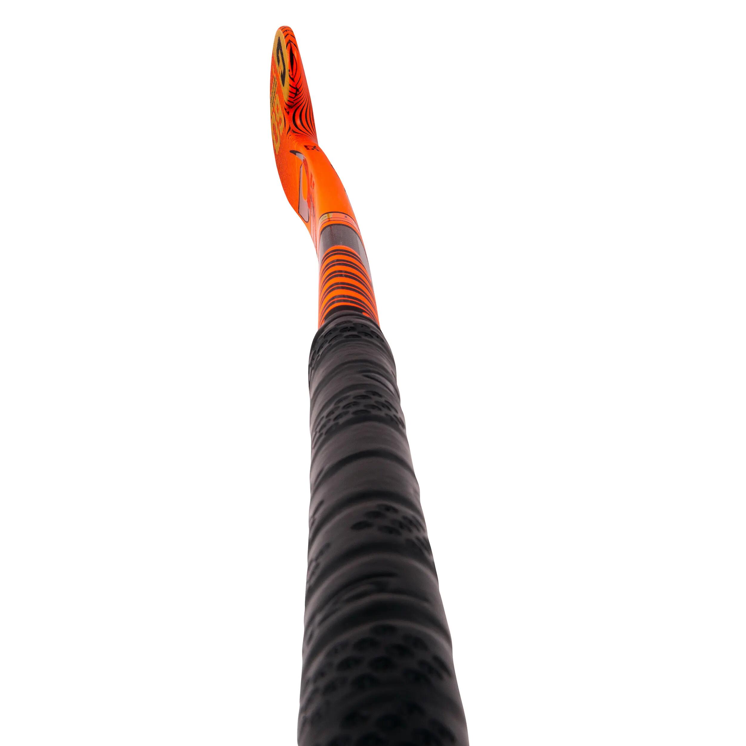 Kids' Advanced 60% Carbon Low Bow Field Hockey Stick Carbotec Light Youngstar C60 - Red 10/12