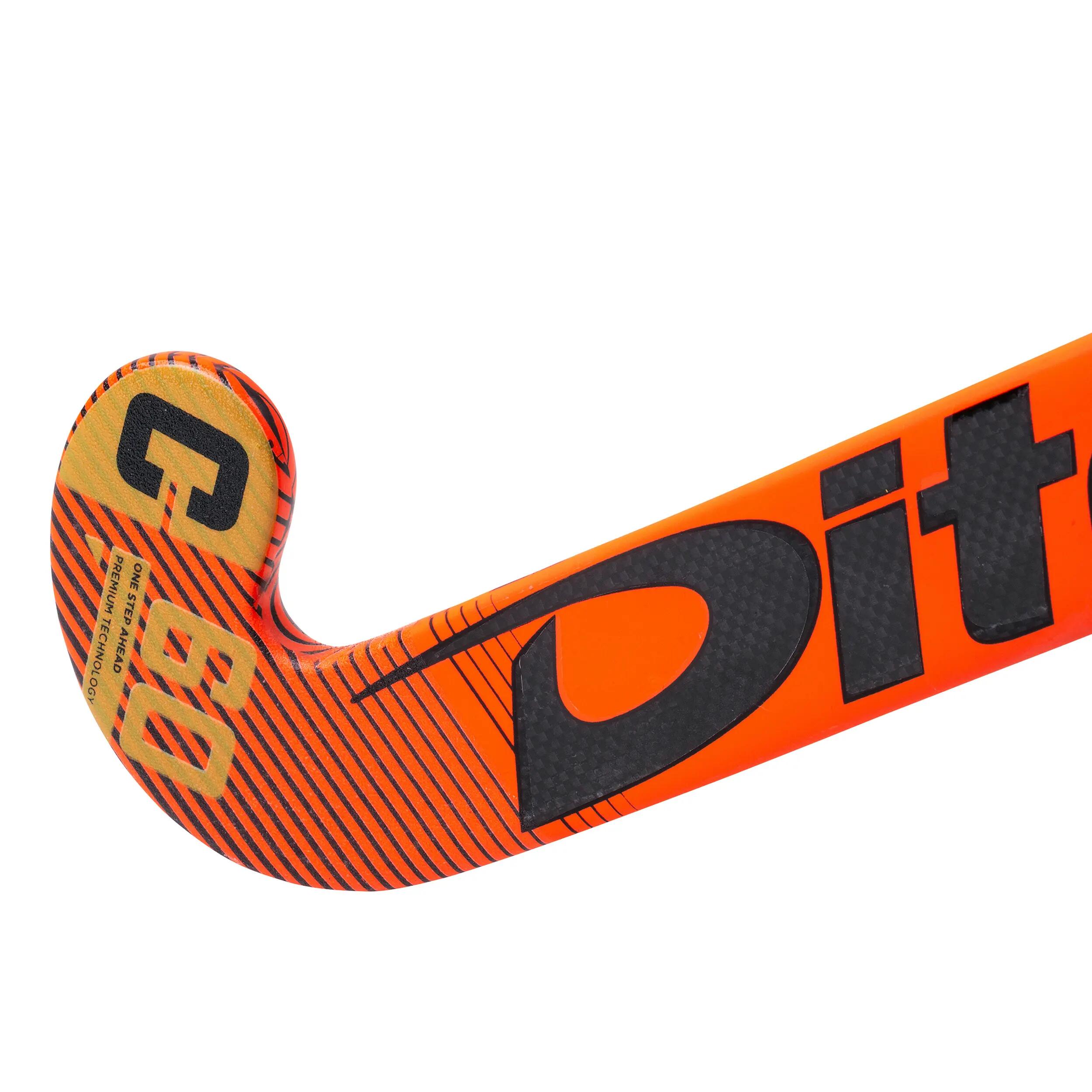 Kids' Advanced 60% Carbon Low Bow Field Hockey Stick Carbotec Light Youngstar C60 - Red 2/12