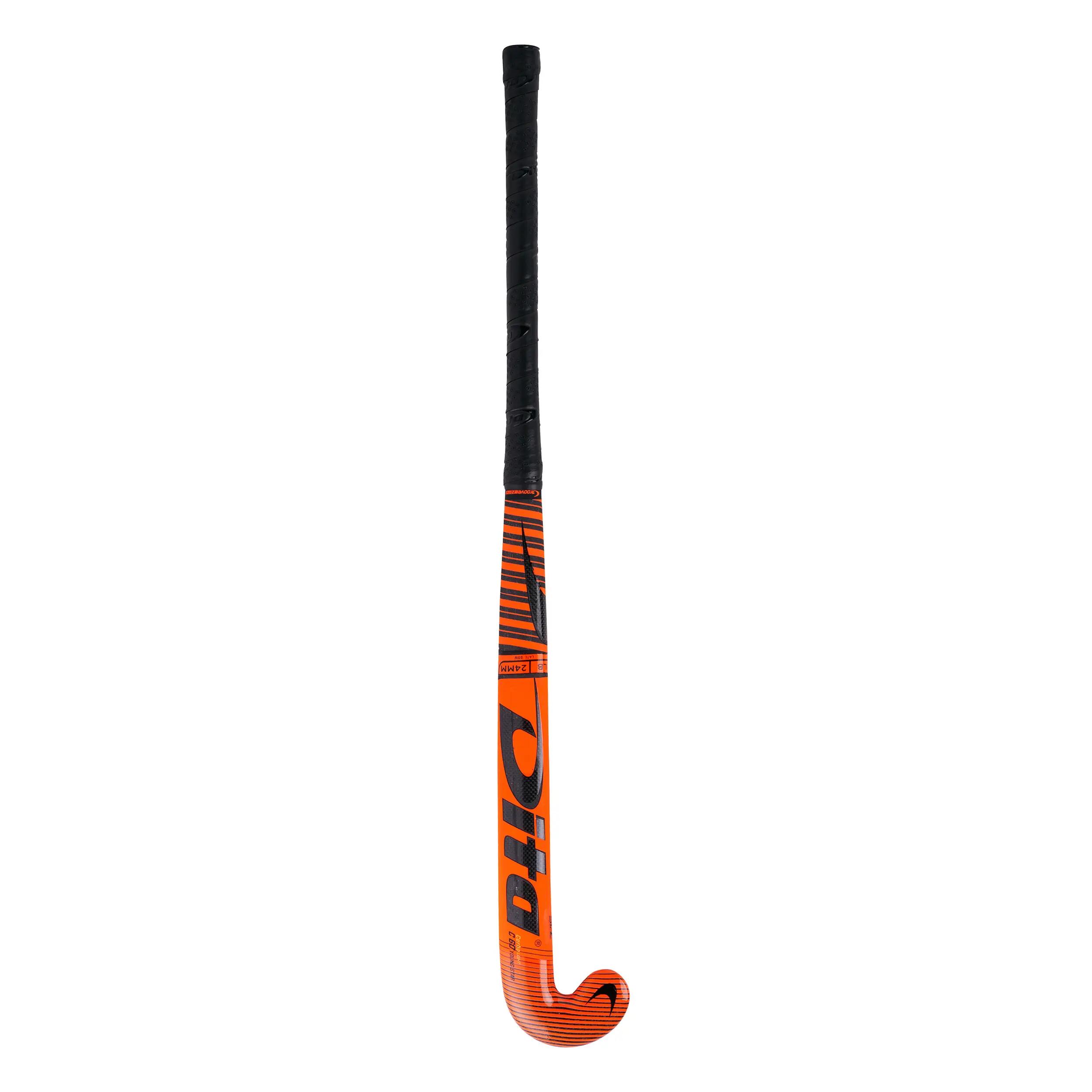 Kids' Advanced 60% Carbon Low Bow Field Hockey Stick Carbotec Light Youngstar C60 - Red 7/12