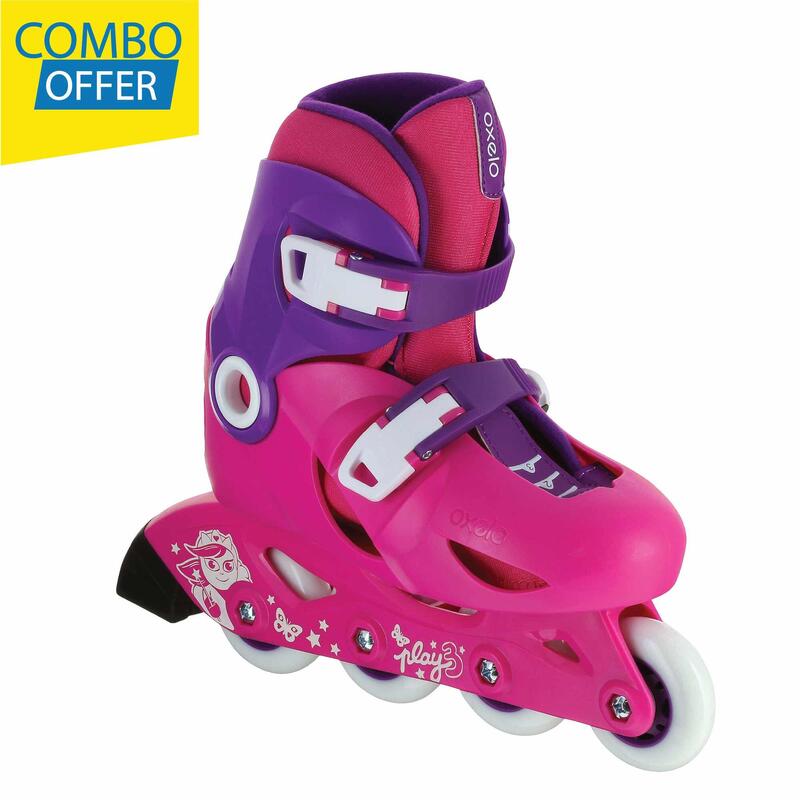 Patins de Criança PLAY3 Rosa Violeta